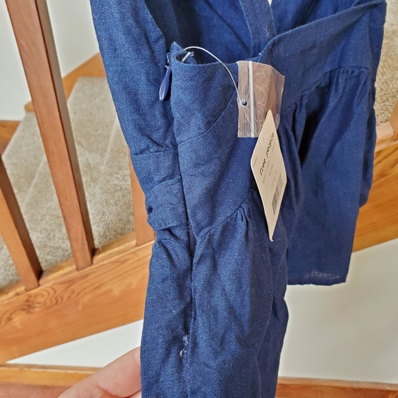 NWT Free People Low Cut Peplum Top - Picture 4 of 11